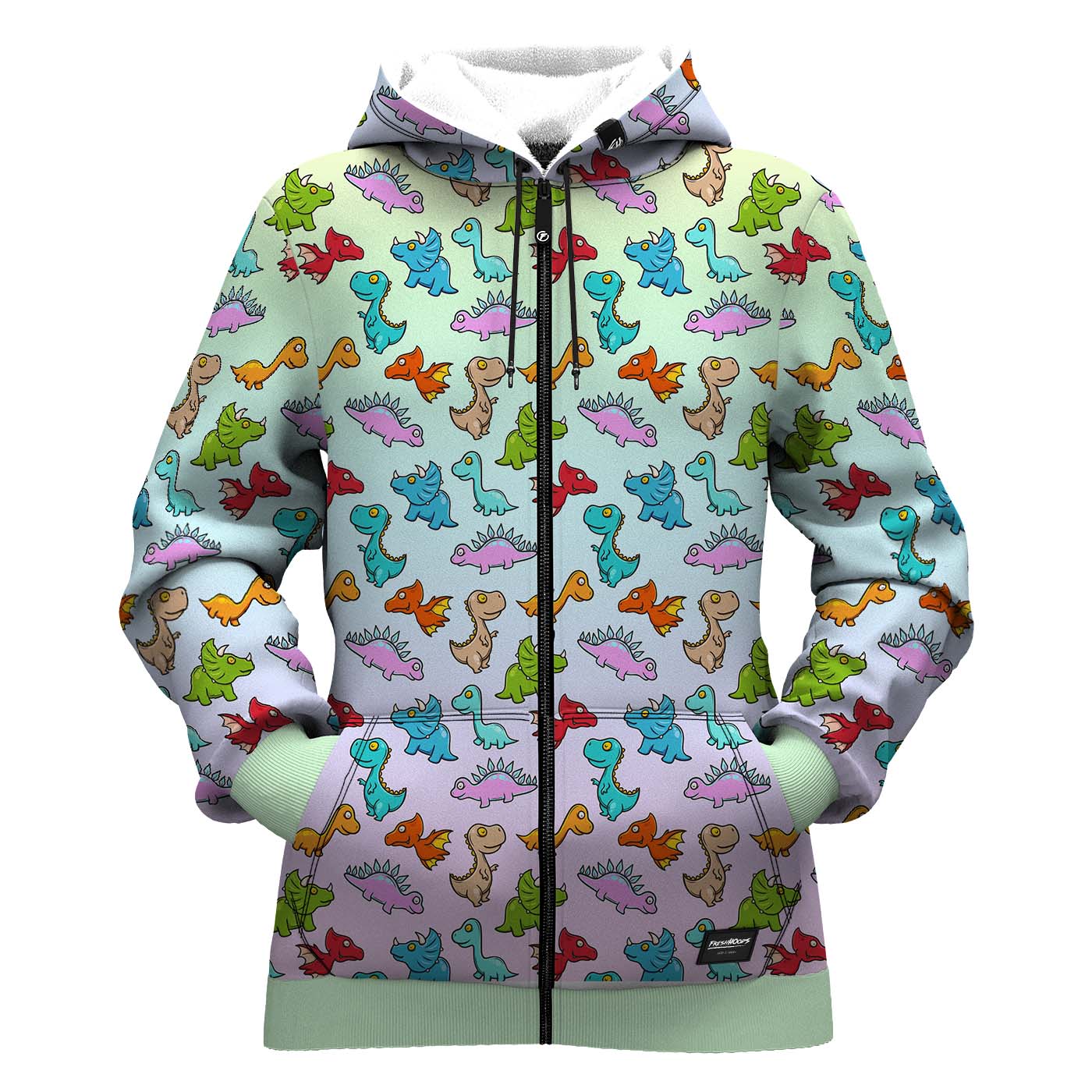 Toy Dino Women Zip Up Hoodie