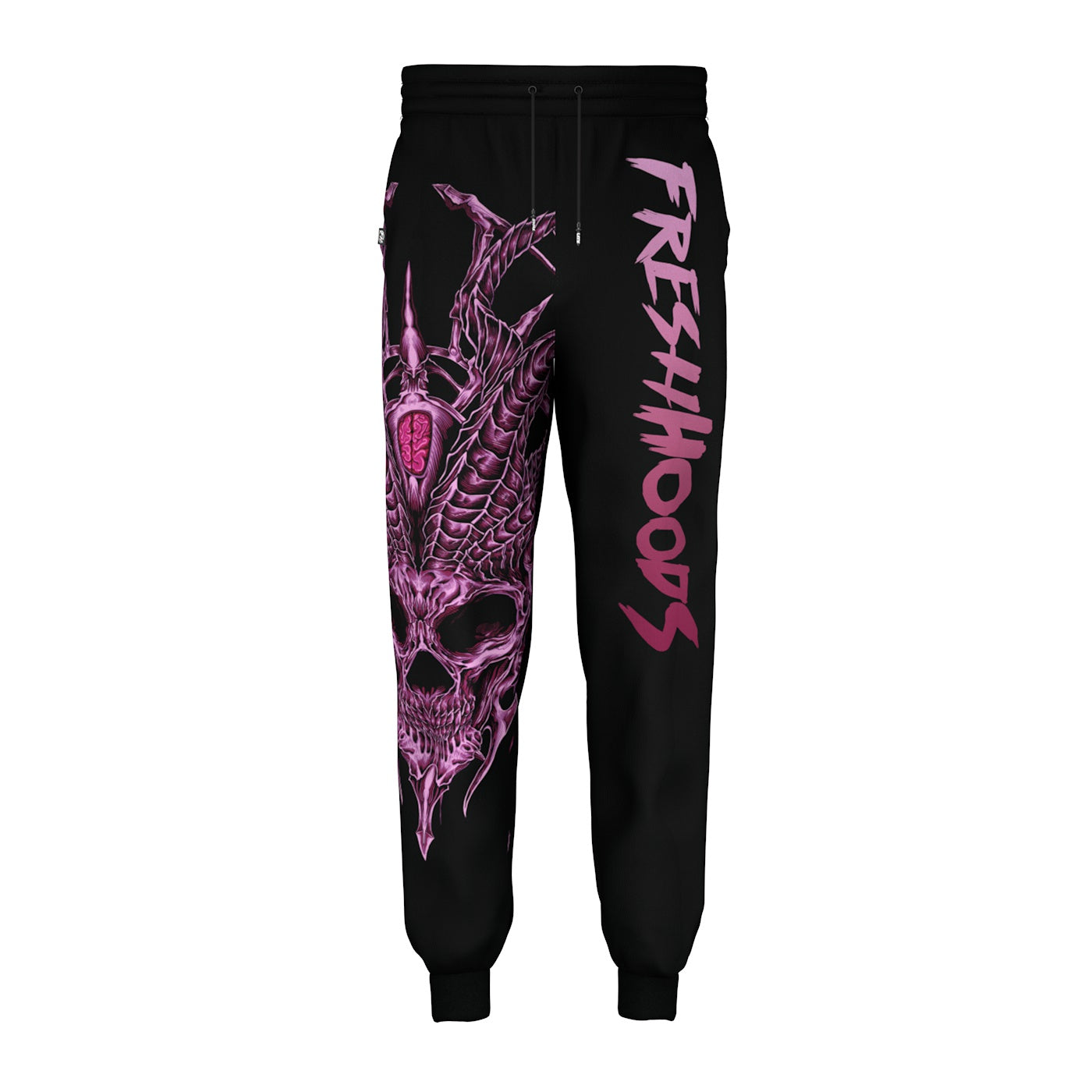 Horned Demon Skull Sweatpants